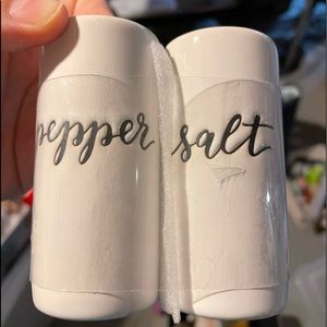 salt and pepper shakers.. never used